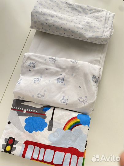 Простыни на резинке детские 120*60