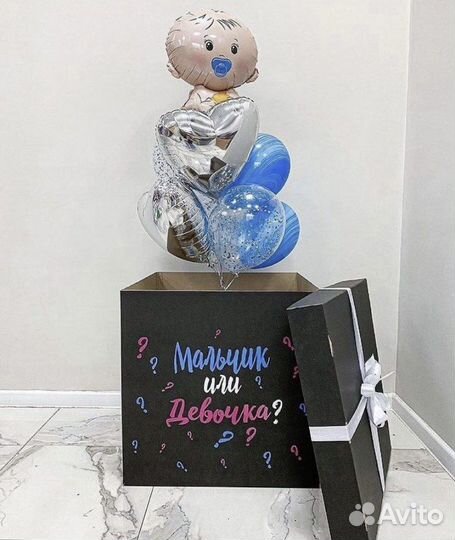 Воздушные Гелиевые шары Гендер пати пол ребенка