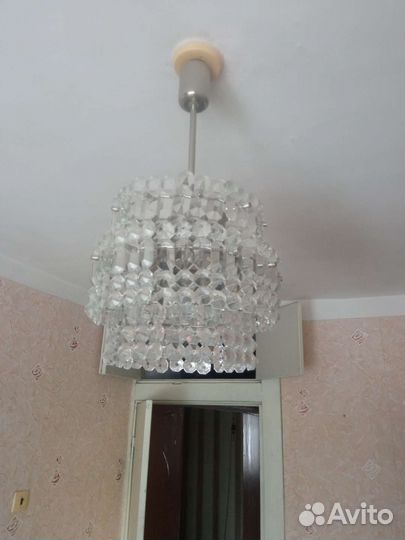 Хрустальная люстра СССР винтажная