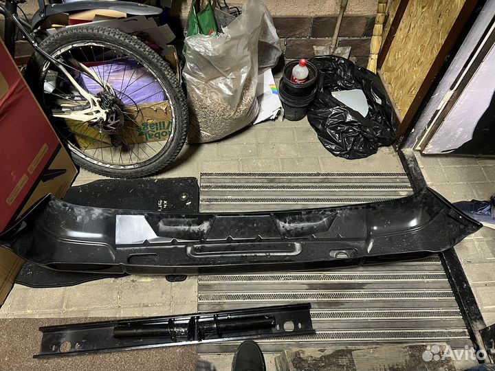 Передний бампер на ниву