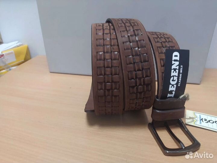Мужской ремень из натуральной кожи. Новый