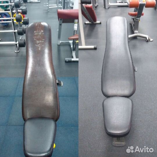 Перетяжка тренажеров (спинки, сидушки, валики)