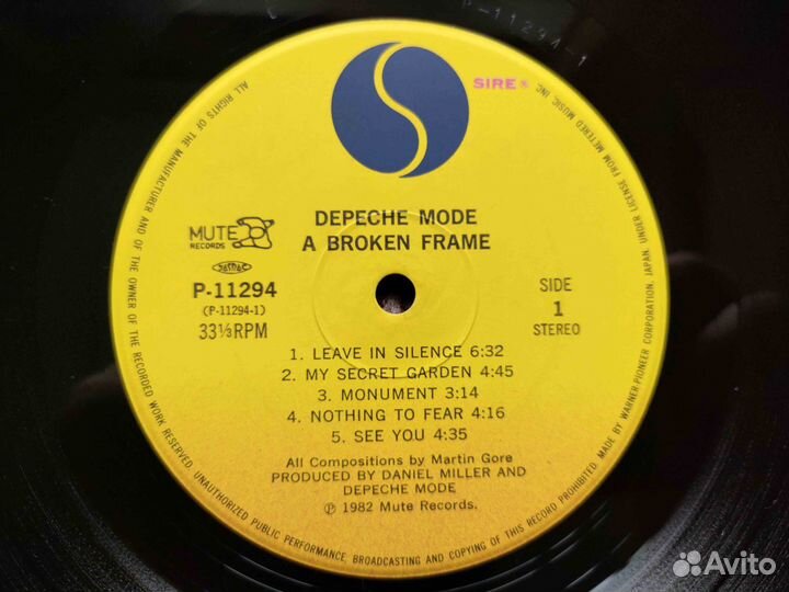 Depeche Mode A Broken Frame – оригинал Japan 1982