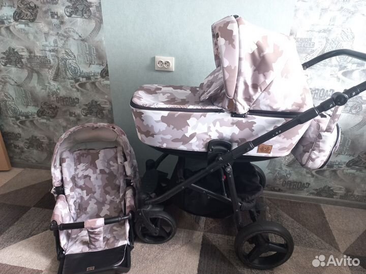 Коляска adamex 2 в 1 бу