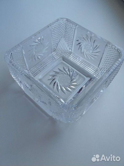 Хрустальная конфетница СССР Ваза для цветов