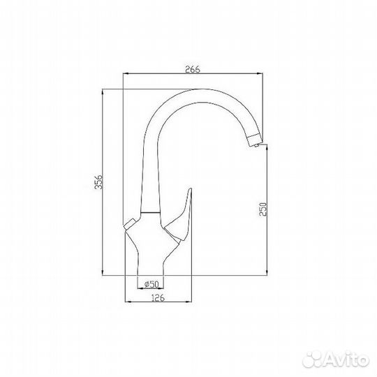 Смеситель для кухни zorg sh815bronze Бронза