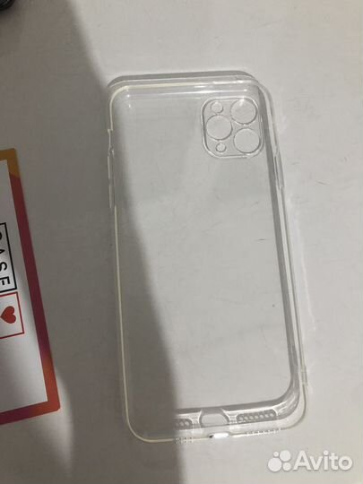 Чехол на iPhone 11 Pro Max прозрачный с защитой