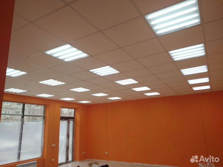 Армстронг (алюминиевые плиты),Светильники (новые)