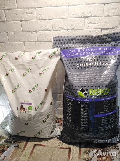 Корм Биско лайт для собак крупных и средних пород