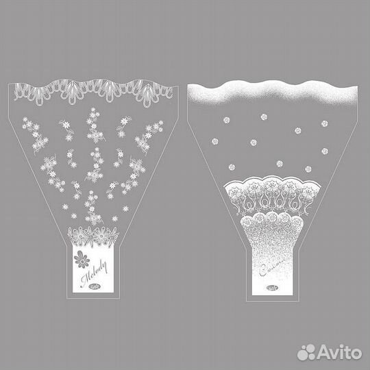 Пакет конус для цветов