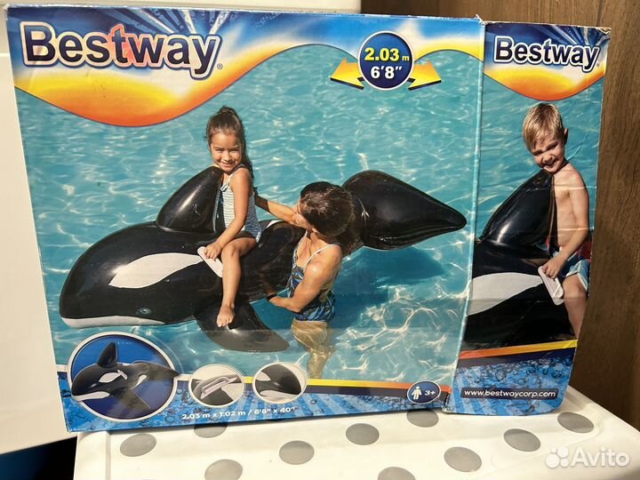 Надувная игрушка-наездник Кит Bestway