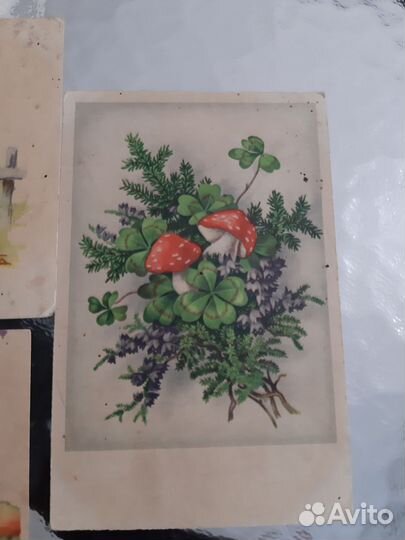 Открытки антиквариат 1946 год цена за все