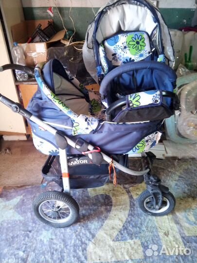 Коляска 3 в 1 бу (авиатор)