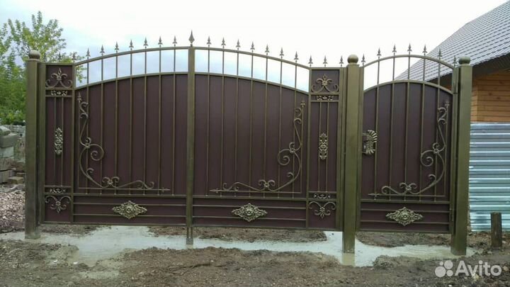 Ворота кованые