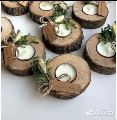 Подсвечник из дерева