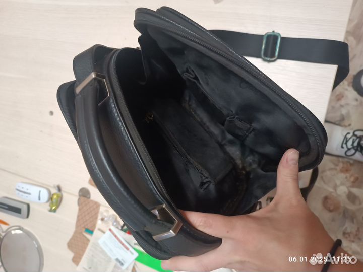 Барсетка кожаная мужская