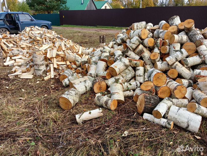 Продам колотые дрова, берёза, ольха и осина