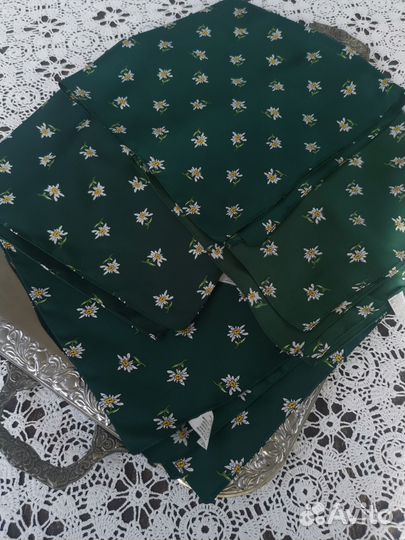 Эдельвейс платочки зелёный тон