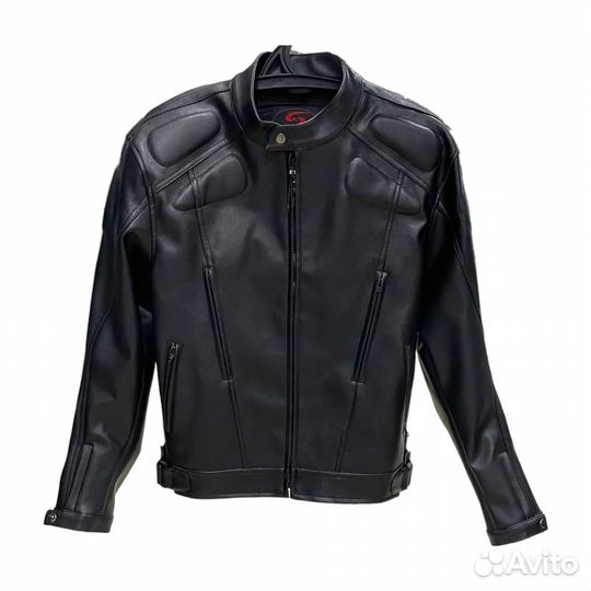 Мотокуртка эко-кожа FRM-11371 черная