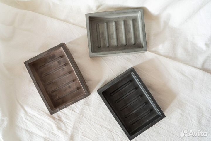 Мыльница из бетона ручная работа