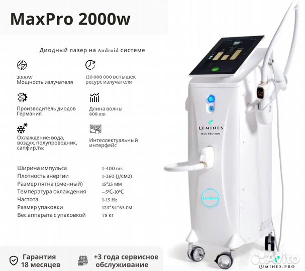 Диодный лазер люминес Макс’Про 2000