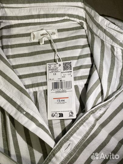 Рубашка для мальчика 140 Mango