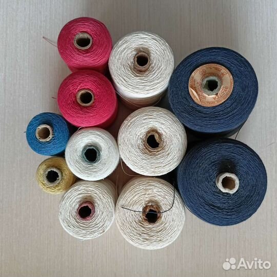 Нитки пакетом для шитья вязания хлопок СССР