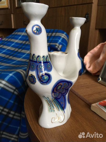 Фарфоровый подсвечник СССР