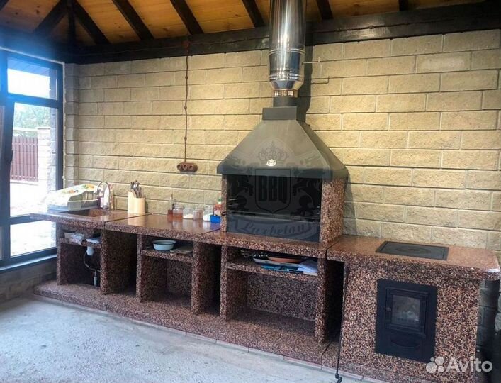 Мангальная зона без печника и раствора