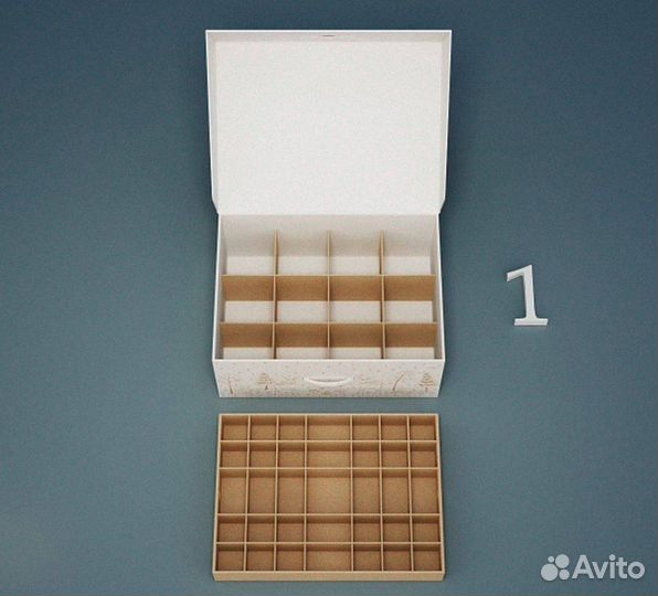 Коробка для хранения елочных игрушек №3 для шаров