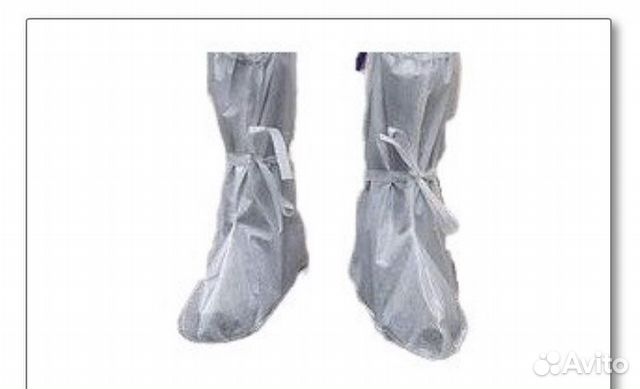 Бахилы высокие с завязками 2 уровня