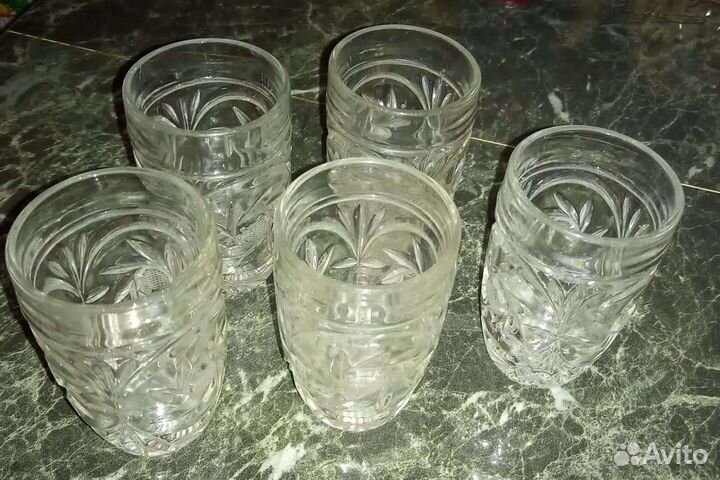 Хрустальные стаканы СССР