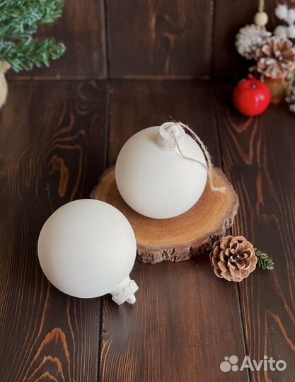 Шар фарфоровый для росписи 9 см Елочная игрушка