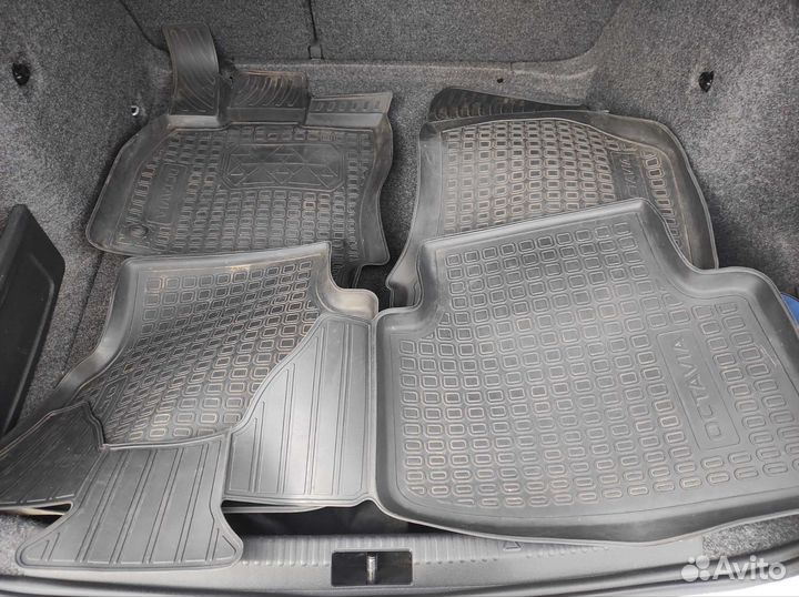 Автомобильные коврики резиновые Skoda octavia a7
