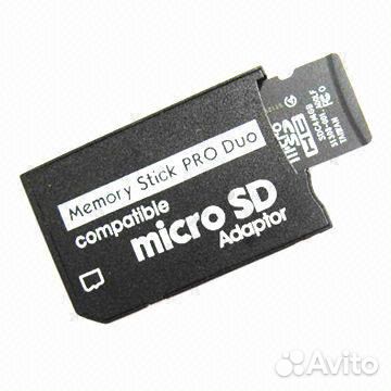 MicroSD на Memory Stick Pro DUO для PSP Sony