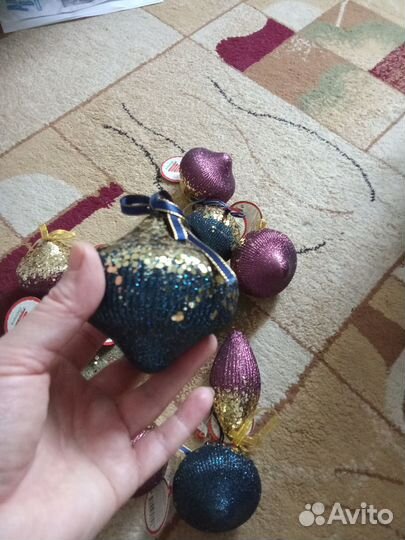 Елочные игрушки.набор