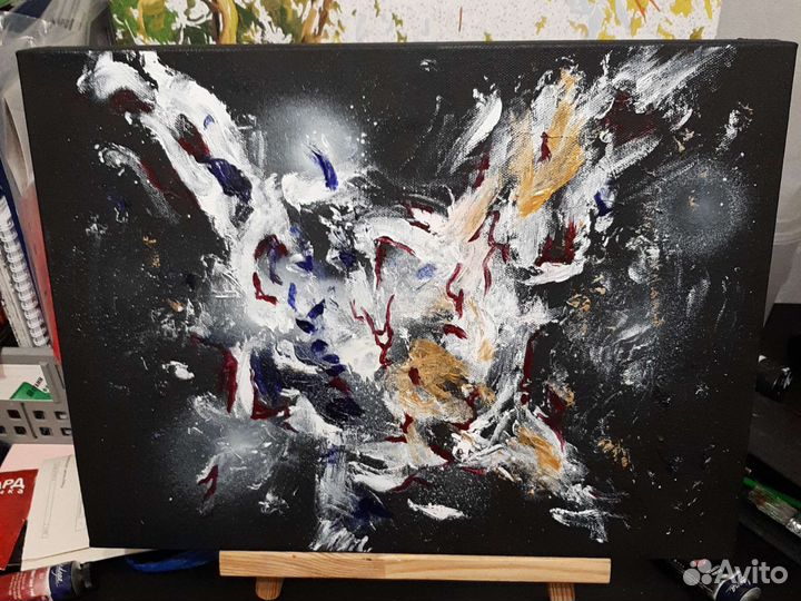 Картина акрилом на холсте 40 на 30