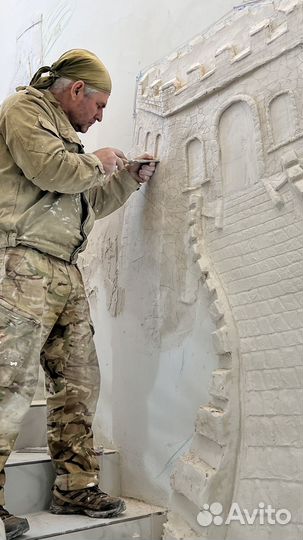 Барельеф на стену панно скульптура настенная лепка