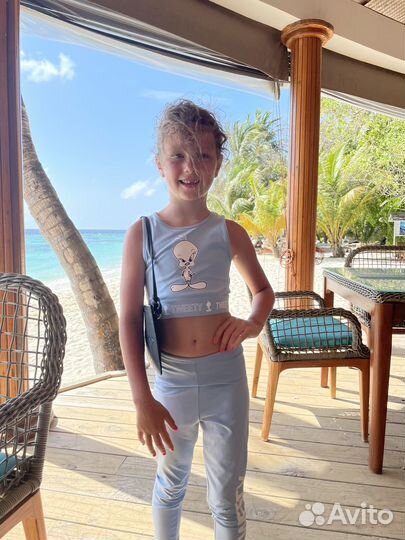 Костюм лосины и топ