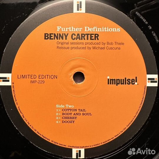 Benny Carter And His Orchestra – Further Definiti