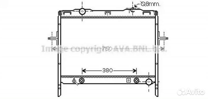 Радиатор охлаждения Киа Соренто 2003