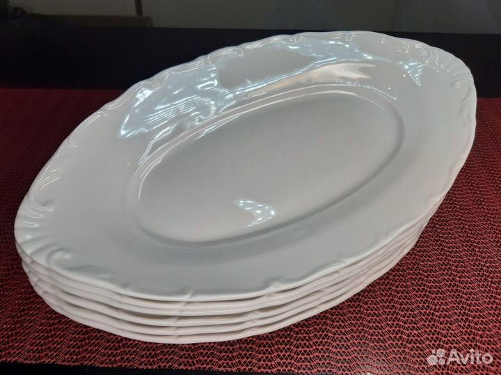 Блюда овальные Вилла белая Lefard 30,5*17*4 см