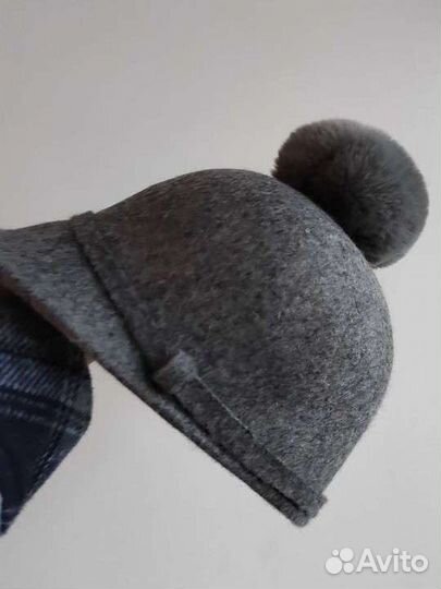 Кепка шляпка с помпоном zara reserved