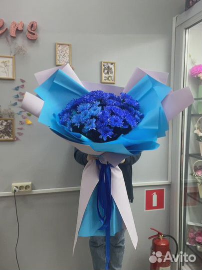 Букет-гигант из кустовых хризантем