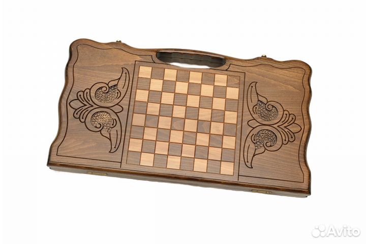 Нарды резные Балийский тигр 51 х 54 см бук Армения 62663