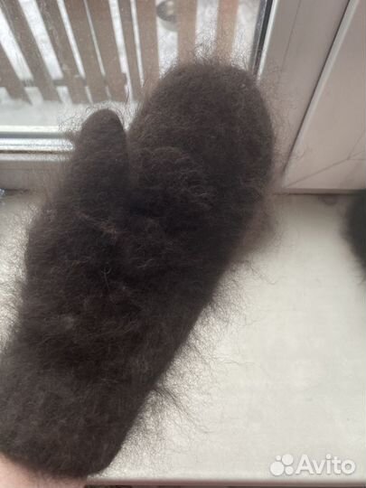 Варежки и носки из собачьего пуха