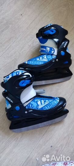 Коньки детские раздвижные 34-37