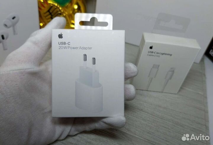 Зарядка блок 20w + кабель Lightning