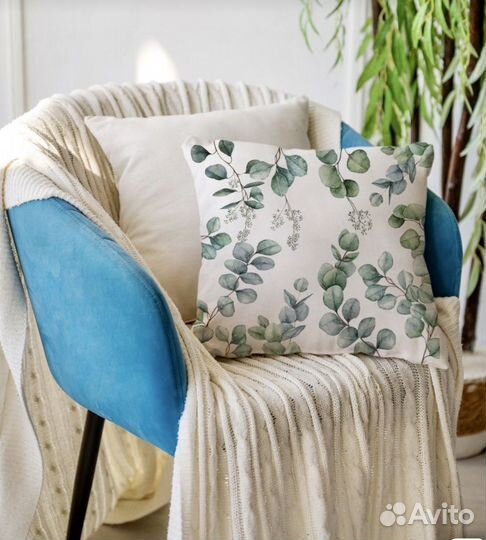 Подушка с гречневой лузгой+лаванда/можжевельник