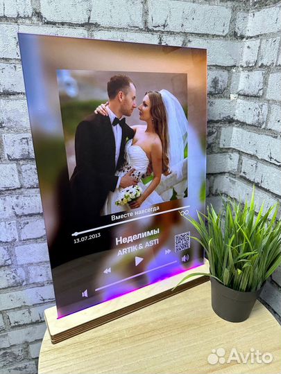 Фоторамка с музыкой / Подарок